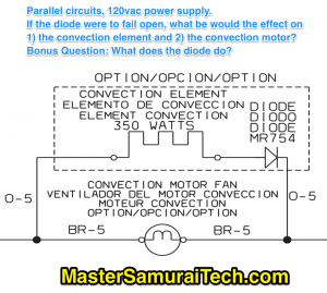 parallel circuits with a diode