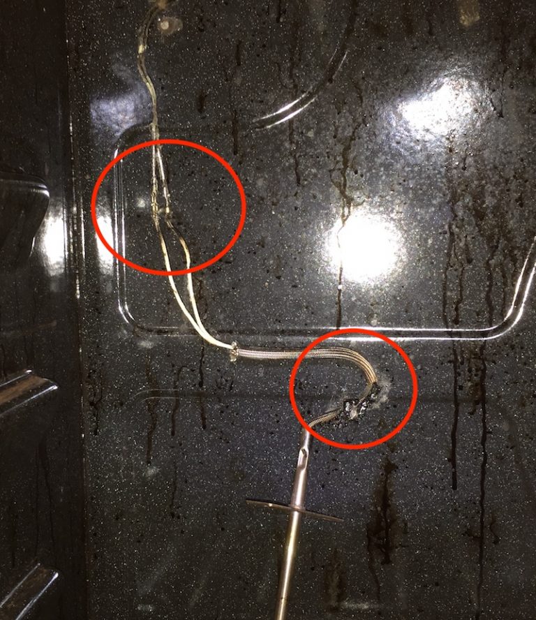 Burnt Wires on an Oven Temperature Sensor The Master Samurai Tech Academy
